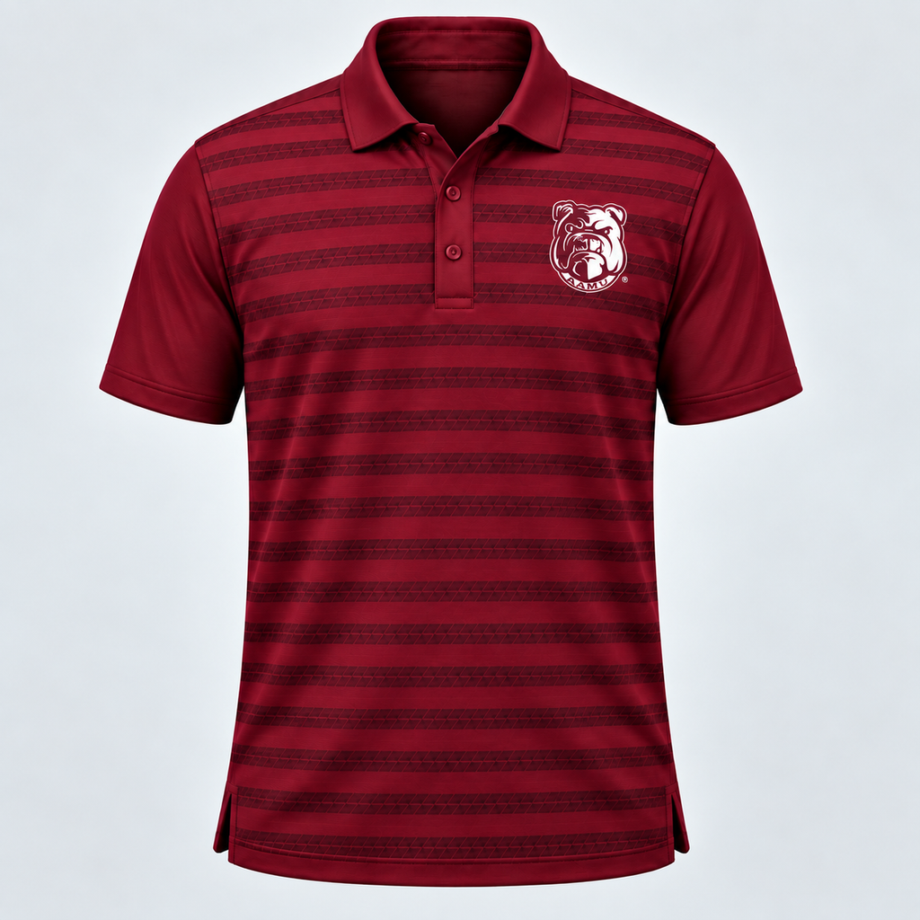 AAMU x KinFolk Golf Bulldog Heritage Performance Polo — Men’s
